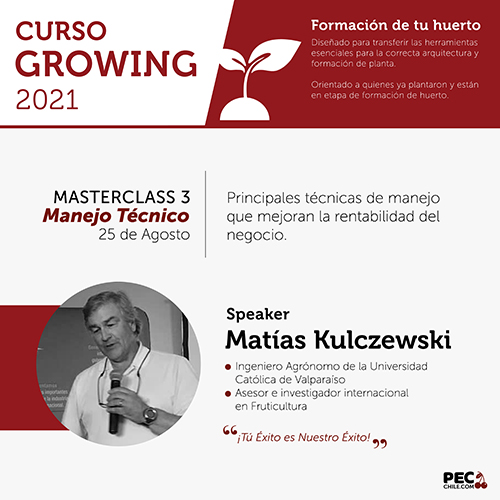 PEC E-Learning GROWING 2021: Masterclass 3 - Poda