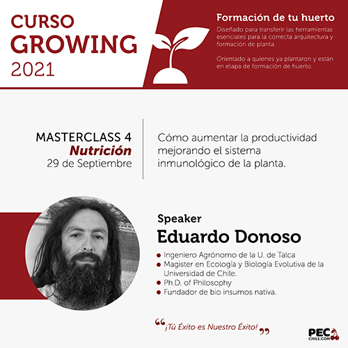 PEC E-Learning GROWING 2021: Masterclass 4 - Nutrición